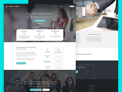 Growth Street Homepage p2p ux web website