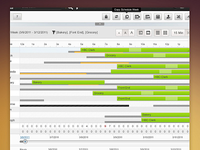 Scheduling Visualization Dashboard app application clean dashboard design draggable interface scheduling ui user interface ux web app