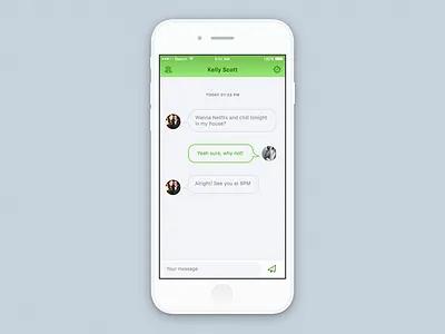 Direct Messaging - Daily UI #013 013 app chat dailyui ios message sketch ui