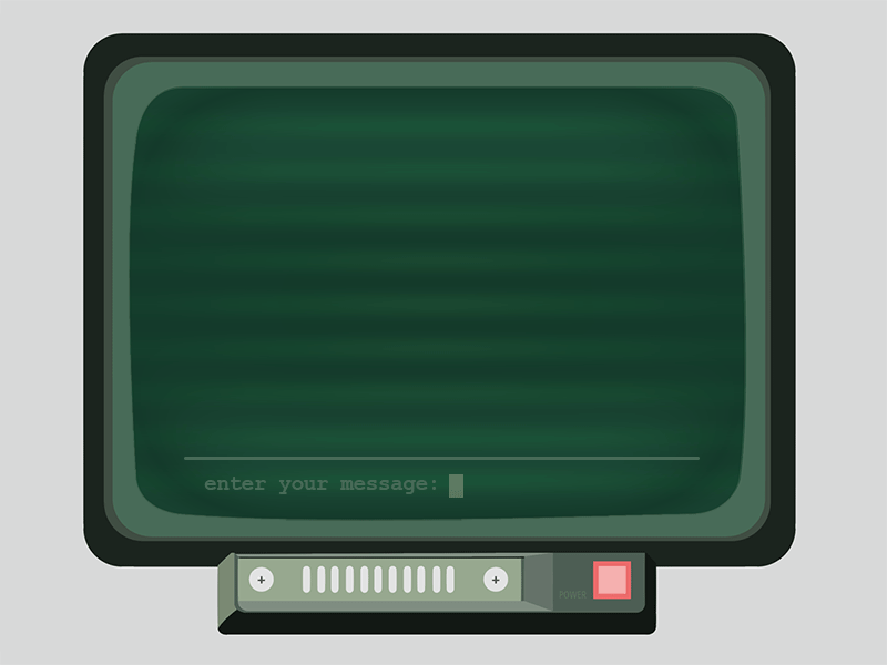 DailyUI 013: Direct Messaging 013 dailyui direct direct messaging dm fallout message pm terminal text