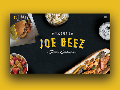 WIP Hero branding deli food hero identity layout rebrand restaurant subs website