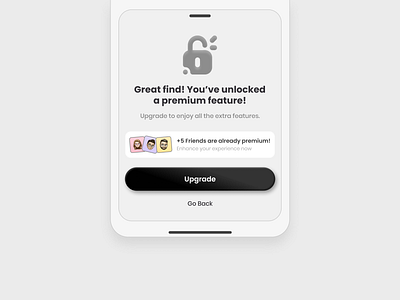 Unlock Premium - Modal View 3d app button clean devdock icon design icons illustration minimal modal modal design premium reward soft ui ui ui design unlock unlock reward ux design web design