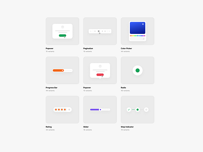 UI Elements - Design System #Exploration app branding dashboard devdock elements figma illustration interaction layout stats ui design ux webapp whitespace