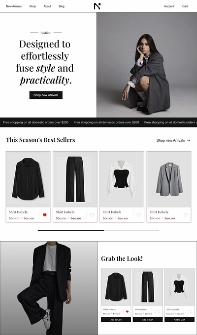 Fashion Street Landing Page adobe xd app design ecommerce fashion figma graphic graphic design header home page landing page shop ui uiux ux web website website design website landing page