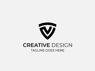 V security logo Design branding design for you graphic logo logotype security security logo v logo