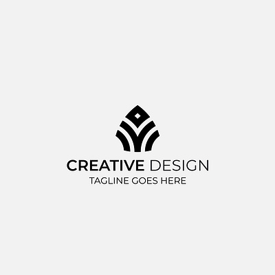 Modern Creative Monochrome Logo Design illustration