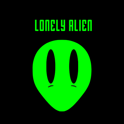 The Lonely Alien brand identity branding graphic design menu posters