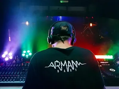 ARMANBASS Branding and Logo Design branding dj graphic illustration logo design music producer screenprinting t shirt design