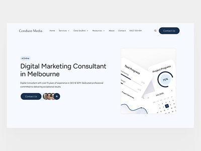 Website for a Melbourne Digital Agency 🚀 agency design digital modern ui ux uxui web website