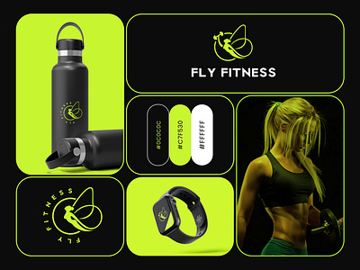 Logo Design For Female GYM, (FLY FITNESS) branding femalegym femalegymlogo graphic design gym gymlogo gymlogobranding logo