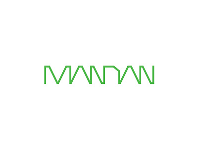 Mandan logo mandan typography