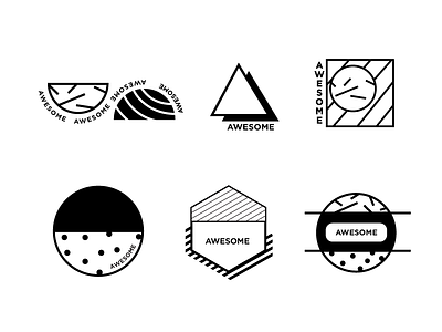 Awesome black and white design illustration kids lines minimal shapes simple stickers