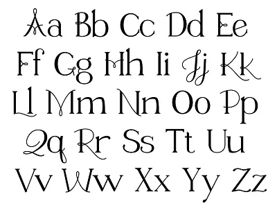 Marywood Font Test font font design glyphs script serif type type design typography