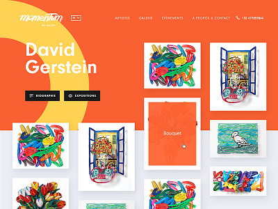 David Gerstein art artist color colorful gallery gerstein shape webdesign