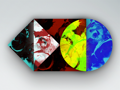 Masterpiece abstract art colors dinner eggs fluid masterpiece minimal shapes simple