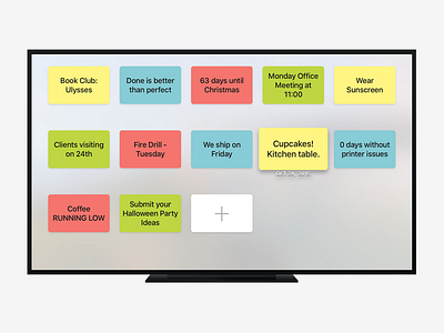 Ekranotes for the Apple TV app apple tv sticky notes