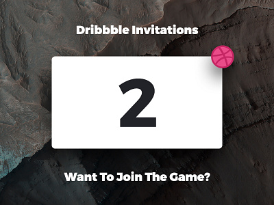 2 Dribbble Invitations card dribbble giveaway invite invites