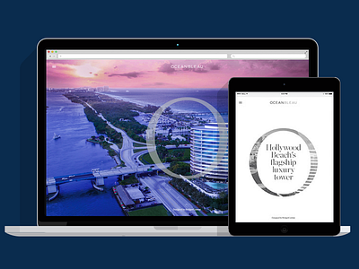 OceanBleau brand web responsive