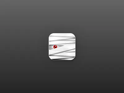 Halloween App Icon app dailyui day005 halloween icon mummy scary white