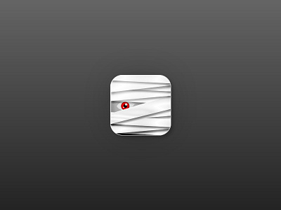 Halloween App Icon app dailyui day005 halloween icon mummy scary white