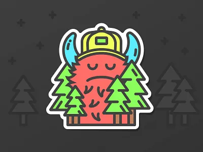 Forest Creature color creature halloween illustration monster night scary stroke