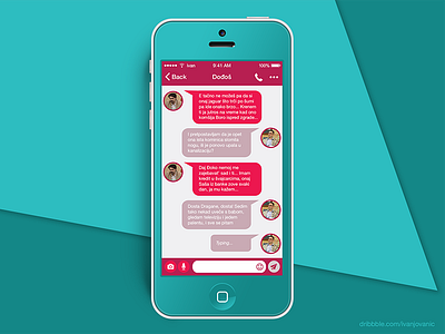 Daily UI 013 - Direct Messaging app apple chat daily ui dailyui ios iphone messaging ui user experience user interface ux