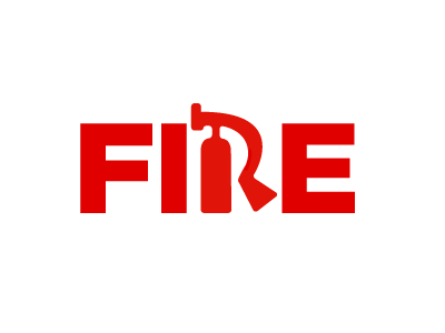 Fire Logotype 2 extinguisher fire logotype revision