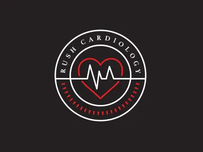 Rush Cardiology badge cardiology health heart medical
