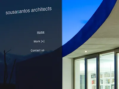 SousaSantos Architects website architects responsive web website