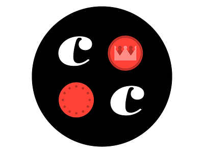 Checker Cruncher branding c checkers crown icon king logo mark