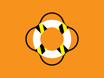 Life Saver construction dead. life safer logo tube