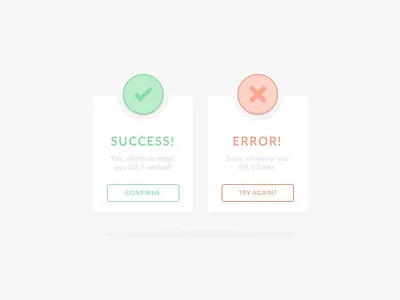 Day 011 - Flash Message #DailyUI error message pop up success ui