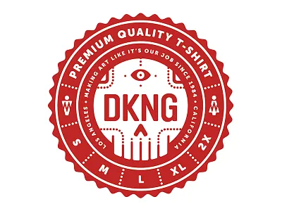 DKNG Shirt Sticker badge dan kuhlken dkng icon logo nathan goldman shirt size skull sticker vector