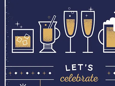 Friday beverage celebrate champagne cocktail icon illustration party vector