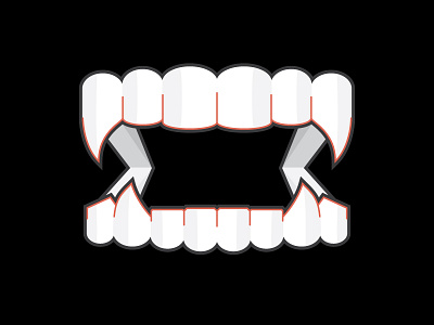 Vampire Teeth blood bloody design fangs halloween illustration scary teeth vampire