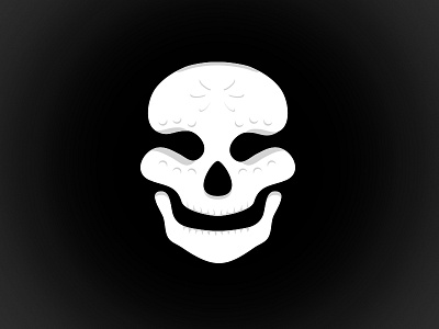 Skull day of the dead icon skull