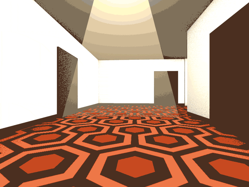 DullBoy.gif animation c a r p e t carpet cinema 4d geometric gif halloween kubrick the shining