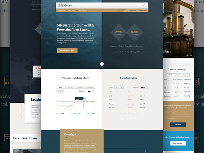 GoldMoney Marketing Website bitgold brand design fintech gold goldmoney marketing site marketing site design web design website design