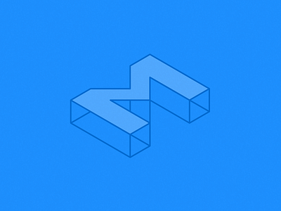 Isometric Logo for M iso isometric isometric logo m m logo