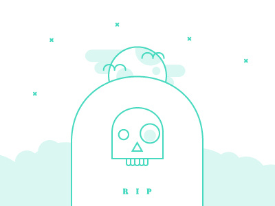 Halloween cemetery day of the dead death dia de los muertos geometric halloween holiday illustration line work skull thin lines trick or treat