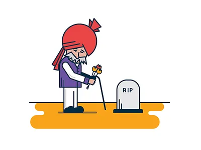 RIP Pran cartoon illustration india rip tribute