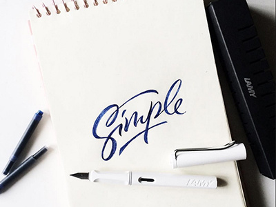sketch "Simple" art hand lettering logo print sketch type