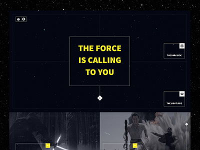 Firstshot first interaction simple star wars web website