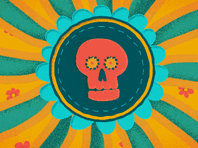 Mariachi Carl - Dia de los Muertos animation celebration dancing dayofthedead halloween illustration party skulls