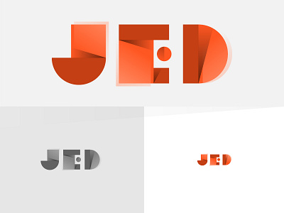 JED basic d e j lettering logo logotype shapes type typography