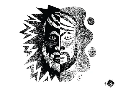 Song Graphic: "Brother" by The Brilliance beard brother face illustration man texture