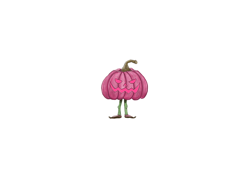 Pumpink animation character cute fance fun gif halloween motion pumpkin scary