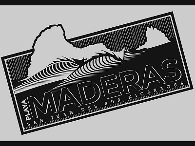 Playa Maderas Logo logo playa maderas san juan del sur vector