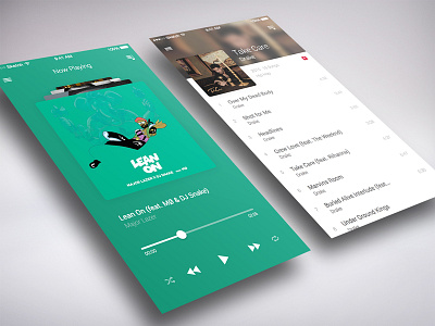 iOS Music Player 3d touch card animation force touch ios iphone music player