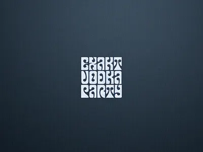 Exakt Vodka Party ... lettering type typo typography vector graphic